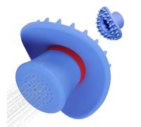 Silicone Pet Bath Brush With Bottle Cap Sprayer Brush For Washing