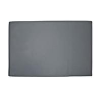 Silicone Pet Feeding Mat | Spill - Control Raised Border & Stable - Grip Design | Washable/Dishwasher Safe Dog Placemat for Food & Water Bowls | Large 24x15.7 Inches (Grey)