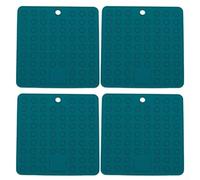 Silicone Pot Holders 17.8cm Dishwasher Safe Black Grey(green) | Withstands -104F to 446F, protects counters from hot pots, microwave safe, silicone material