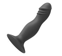 Silicone Prostate Massager Anal Butt Plug Anal Training Sex Toys for Men Women G-spot Stimulator Anal Trainer Kit for Beginner(black)
