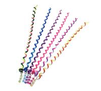 Silicone Ribbons - Vibrant Elastic Rope, Multi-Color Braid Ties, Flexible String | Rainbow Braiding Accessories for Girls Women Casual Styling School Birthday Festival Hairdo Fun