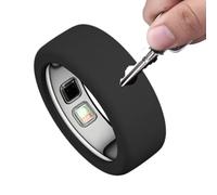 Silicone Ring Protector | Anti-Scratch elasticSilicone Sleeve | Features An Unobstructed Sensor Window That Precisely Fits Smart Ring Models of Most Mainstream Styles, Maintains Full Initial Functio