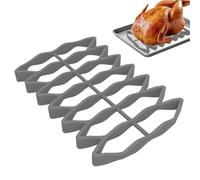 Silicone Roast Rack - High Temp Non-Stick Oven Rack For Chicken, Fish & Turkey | Oil Drain Racks & Cooling Racks For Pizza, Cake & Vegetables