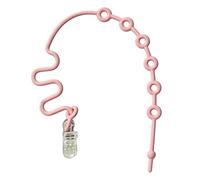 Silicone Safety Tether Straps, 20cm-40cm, Adjustable Stroller Toy Clips, Lightweight Flexible Secure Fastener, Travel Hook for Bottles, Teethers, Toys