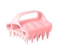 Silicone Scalp Massager - Cepillo de champú manual, liviano y ergonómico | Fuerador de cabello húmedo y seco con cerdas para ducha, baño, viaje, cabelludo sensible, crecimiento del cabell