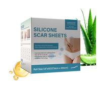 Silicone Scar Sheets, 3.81x399.8 Cm Soft And Waterproof Patch, Scar Strips, For Burns, Wounds, Stretch Marks, Face, Body, Neck, Forehead, Abdominoplasty, Shoulder