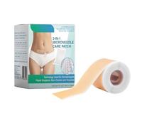Silicone Scar Sheets - Breathable Reusable Roll Strips, Medium Flexible Tape with Gentle Adhesion, Medical Grade Silicone Material, Skin Safe Healing Feature, for Body Belly Sensitive Facial Care