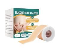 Silicone Scar Sheets, Reusable Scar Strips, 2.05in Soft Wound Healing Patches, Gentle Skin Friendly Material, Fade Marks Blemishes for Injuries, Pimples, Women, Youth, Elderly Care