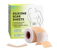Silicone Scar Sheets, Scar Silicone Tape Roll, Breathable Flexible Self Adhesive Scars Strip, Medical Grade Wound Recovery Patch, Cuttable Long Wear Design, 1.5in x 59in, for Pregnancy