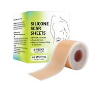 Silicone Scar Strips, Self-Adhesive Breathable Scars Tape, Soft Recovery Patch for Face, Hands, Legs, Feet, Arms, Body, Effective Healing, Stretch Marks 1.57x59.06 Inch