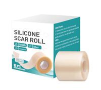 Silicone Scar Tape Roll, Hidrocoloide Silicona Cicatrices Rollo, Reutilizable Transpirable Reparación Cicatrices Cintas Láminas Parches, Aclaras Cicatrice Cuidado Heridas Cicatización Cinta Vendajes