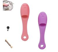 Silicone Scrubber for Cats Chin Cleaner,Cat Chin Scrubber,Cat Chin Brush Cleaner,Cat Chin Cleaner,Silicone Cat Scrubber for Chin,Finger Brushes Suitable for Puppies and Cats (2pcs E)