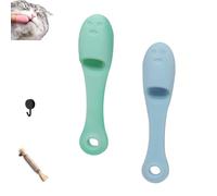 Silicone Scrubber for Cats Chin Cleaner,Cat Chin Scrubber,Cat Chin Brush Cleaner,Cat Chin Cleaner,Silicone Cat Scrubber for Chin,Finger Brushes Suitable for Puppies and Cats (2pcs A)