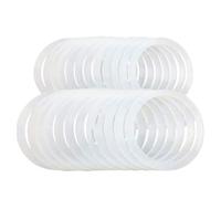 Silicone Sealing Rings - 10 Pieces Leakproof Jar Gaskets, Flexible Airtight Rubber Liner Replacements, 2.7/3.4 Inch Seal Rings | Versatile Lid Accessories for Food Storage Canning Bottles Pantry
