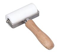 Silicone Seam Roller 90mm | High Temperature Welding Tool for PVC Floor/Plastic Board / - Proof | 304 Stainless Steel & Beechwood Handle