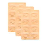 Silicone Semi-Permanent Makeup Training Skin, Fakeeyebrows 3D Silicone Practice Skin, Eyebrow Tattoo Practice Fakeskin For Tattooing Eyebrow Practice Skin Accessory For Beginners