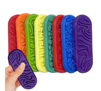 Silicone Sensory Toy, Emotion Calming Set, 8-Piece Interactive Learning Aid, Fun Stress Relief Play Tool, Daily Travel Home Commuting Utility Gear, Study Accessory for Boys, Girls, Pupils, Students