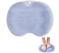 Silicone Shower Foot Scrubber Mat with Non-Slip Suction Cups, Wall-Mounted Foot Scrubber Cleaning Mat for Women and Men