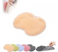 Silicone Shower Foot Scrubber Mat with Non-Slip Suction Cups, Wall-Mounted Foot Scrubber Cleaning Mat for Women and Men