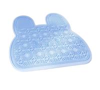 Silicone Shower Pad - Scrubber Mat - 30x30cm Non-Slip Suction Cup Foot Brush Pad with Soft Massage Bristles, Bath Cleaning Mat, Tub Floor Safety Pads for Bathroom and Apartment Use