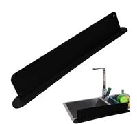 Silicone Sink Splash Guard - Reusable Countertop Water Barrier, Flexible Water Blocker for Kitchen & Bathroom | Splash Guard Perforated Shield for Babysitters, Dog Owners, Renters | Dish Washing