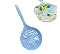 Silicone Slotted Spoon, Heat Resistant Kitchen Strainer for Frying Pasta