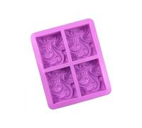 Silicone Soap Mold Diy Reusable Angel Pattern Square Soap Mold
