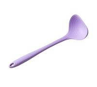Silicone Soup Ladle - Food Grade Heat Resistant Cooking Spoon, Flexible Scraper Kitchen Utensil for Nonstick Cookware Pots Pans Jars Restaurant Camping Christmas Kitchen Gift