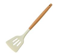 Silicone Spatula for - Non-stick Heat Resistant Kitchen Utensil Spatula with Wooden Handle - Spoon, Slotted Turner, Soup Ladle Cookware Cooking Kitchen Utensils ?patula for Baking, Serving, Coo