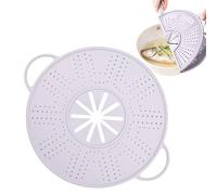 Silicone Splatter Screen, Frying Grease Silicone Cover for 10-12 Inch, Heat-Resistant Splatter Cover, Flexible Non-Stick Kitchen Tool, For Baking Food Strainer Colander, Cooking Stove Pan Pot Steamer