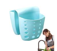 Silicone Sponge Holder - Flexible Sink Organizer, Drainage Basket Function, Hole Perforated Design | Kitchen Sponge Storage For Brushes Soap Bars, Food Catcher Strainer For Countertop Sink Drying