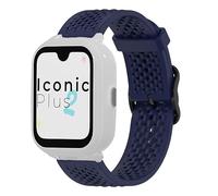 Silicone Sports Strap Compatible with SaveFamily Iconic Plus 2/Senior/Plus 4G/SaveWatch Plus 2/ Slim 4G/Enjoy Correas, Latest Silicone Strap Desginated Metal Buckle Compatible for SaveFamily Reloj
