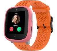 Silicone Sports Strap Compatible with Xplora X6 Play Reloj 20mm Correas, Latest Silicone Strap Desginated Metal Buckle Compatible for Xplora X6 Play/X6 Pro/X6 Play BVB/AINO 6 Smartwatch (Naranja)