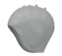 Silicone Swim Cap with Ear Protector - Size Fits All Unisex Waterproof - Large Deep Diving Cap For Long Hair Women Men - Reusable Soft Bathing Hat