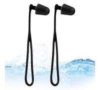 Silicone Swim Earplugs, Waterproof Hearing Protection, 1 Pair Reusable Earbuds with Lanyard, Swim Ear Plugs for Adults, Swimming Ear Protection, Earplugs for Pool Diving Surfing Kayaking