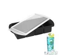 Silicone Tray, Freezing Molds, Easy Release Flexible Design, Multi Purpose Kitchen Tool, Ice Storage for Camping Use, Picnic, Events, Prepping, 11.81x5.12x2.2 Inches
