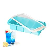 Silicone Tray, Freezing Molds, Easy Release Flexible Design, Multi Purpose Kitchen Tool, Ice Storage for Camping Use, Picnic, Events, Prepping, 11.81x5.12x2.2 Inches