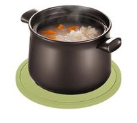 Silicone Trivet Set - Heat Resistant Non Slip Hot Pad System, 6.4 Inch Waterproof Kitchen Mat Kit, Hot Dish Protection Tool, Restaurant Picnic Baking Use, Cups Bowls Plates Pots Safe