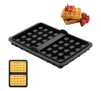 Silicone Waffle Mold, Non Stick Cookie Tray, 8 Inch Baking Plate with Heat Resistance, Dessert Pan with Flexible Build, Pancake Maker with Smooth Design, Snack Mold for Air Fryer Cake Home Kitchen
