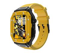 Silicone Watch Band Stainless Steel Watch Case Metal Frame Set，For Band Case 44mm 45mm 42mm 9 8 7 6 5 4 SE Series Replace Strap