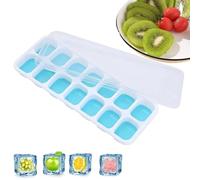 Silicone Whiskey Tray - 14 Grid Mold, Easy Release Flexible Silicone, Lid, Perfect Cocktail Cubes, Bar Maker | Home Kitchen Party Beverage Accessory For Adults Cocktail
