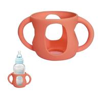 Siliconenhoes voor kinderflessen - 120 tot 240 ml | Hoezen voor Glazen | Anti- en hittebestendige flessenhouder, BPA-vrij | met unieke kraagcombinaties