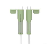 SiliconeUSBCCableProtector,Anti-BreakingWireSaverforPhoneChargerCord,FlexibleCaseCoverforLaptopTablet,Negro (Matcha Green)