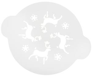 silikomart 193810 - Plantilla para repostería, Color Blanco