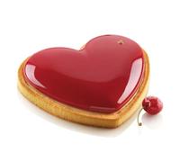 Silikomart Amore Kit Molde Crostata Corazón 20,5x19 cm Silicona Blanco