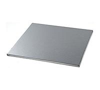 Silikomart | Base para Pasteles Cuadrada en Cartón Duro Recubierto, Color Plateado, Medidas 450 x 450 mm