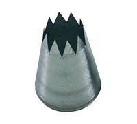 Silikomart |BS107, Boquilla de Acero Inoxidable para Sac a Poche, Agujero en Estrella, Ø 7 mm