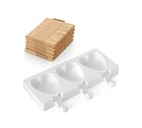 Silikomart GEL03M Mini Heart-IC Molde de Silicona 67 x 55 H 18 mm, Blanco