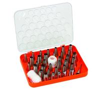 Silikomart | Juego de 38 Boquillas Totales de Acero Inoxidable para Decoraciones, 36 Boquillas h 50 mm 2 Adaptadores de Plástico, uno Mediano y el otro Grande