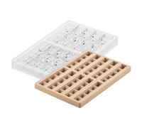 Silikomart | Kit Sinfonia B, Molde para Chocolate en Tritan Medidas 120 x 25 mm h 20 mm + Molde de Silicona de 10 Cavidades,